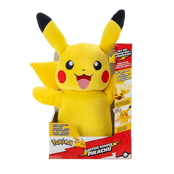 Pokémon de Pelúcia Pikachu Eletrônico 28cm - Imagem 2