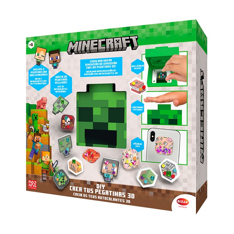 Minecraft Crea tus Pegatinas 3D