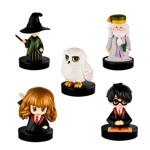 Harry Potter Conjunto de 5 Figuras com Selo de 5cm - Imagem 1