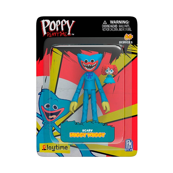 Poppy Playtime Figura Huggy Wuggy Scary 13cm - Imagem 1