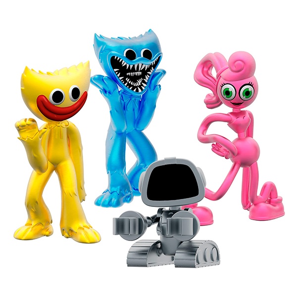 Poppy Playtime Pack 4 Minifiguras 7cm - Imagem 1