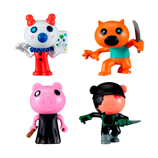 Piggy Pack 4 Figuras 8cm - Imagem 1