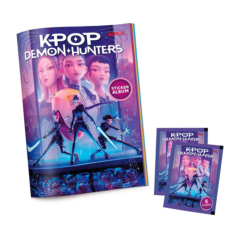 K-POP Demon Hunters Starter Pack con 2 Sobres