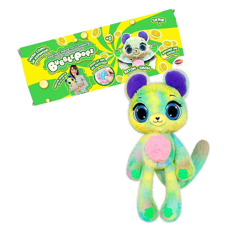 Bubble Pops Peluche Gigante Ratón Limón