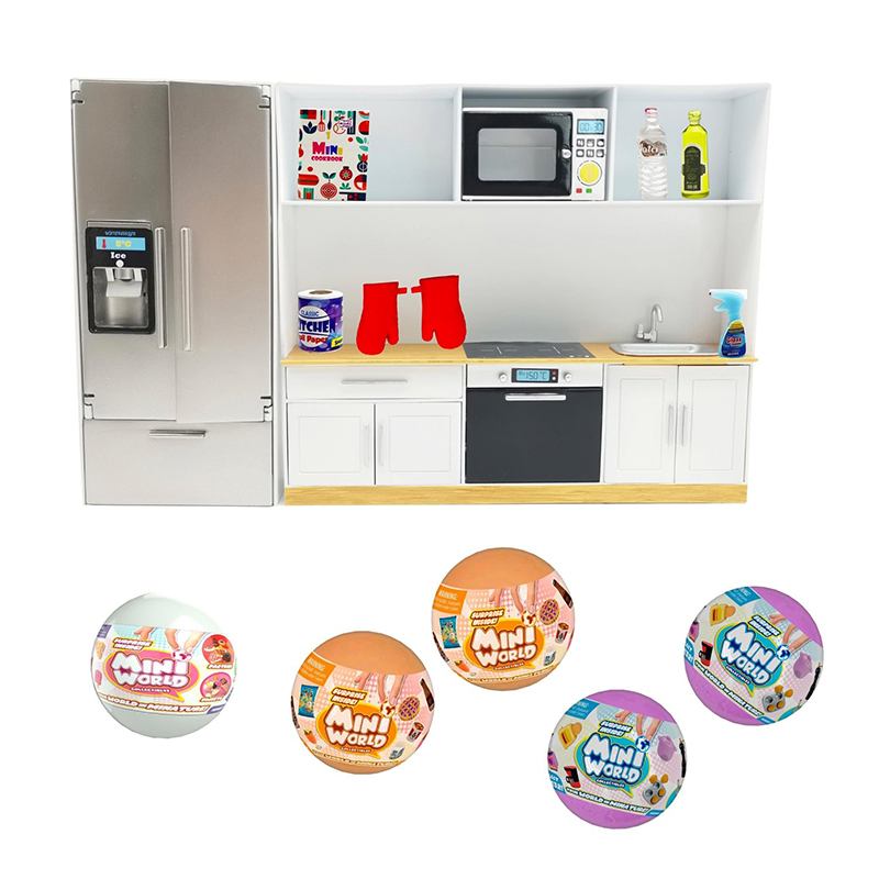 Mini World Playset Cocina con 5 Bolas - Imagen 1