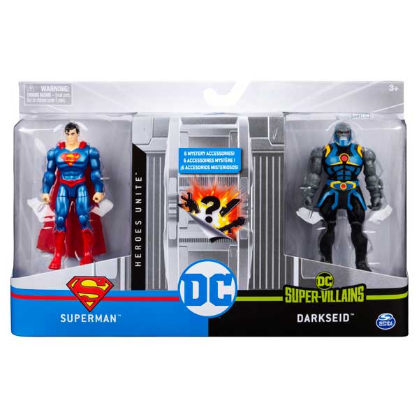 DC Comics Pack Figuras de Pelea Superman y Darkseid 10 cm - Imagen 2
