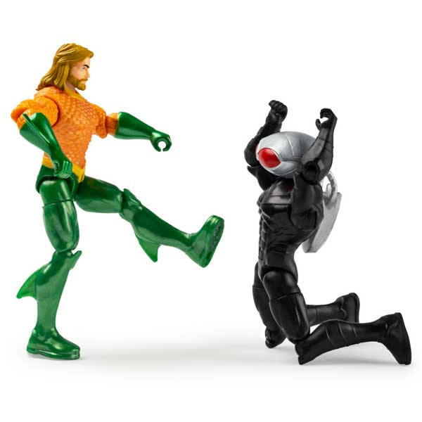 DC Comics Pack Figuras de Luta Aquaman e Black Manta 10 cm - Imagem 1