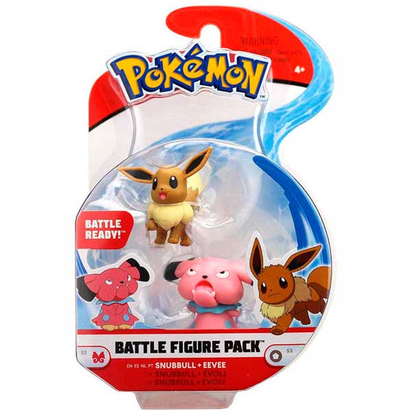 Pokémon Figuras Pack Combate Snubbull e Eevee - Imagem 1