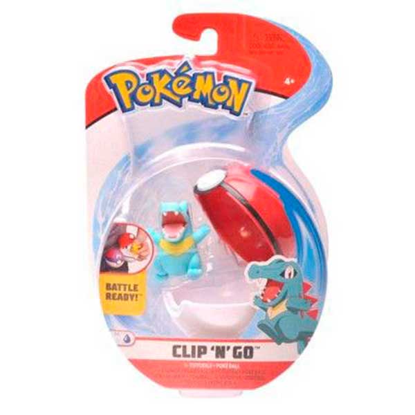 Pokémon Figura Pokeball Clip N'Go Totodile - Imagem 1