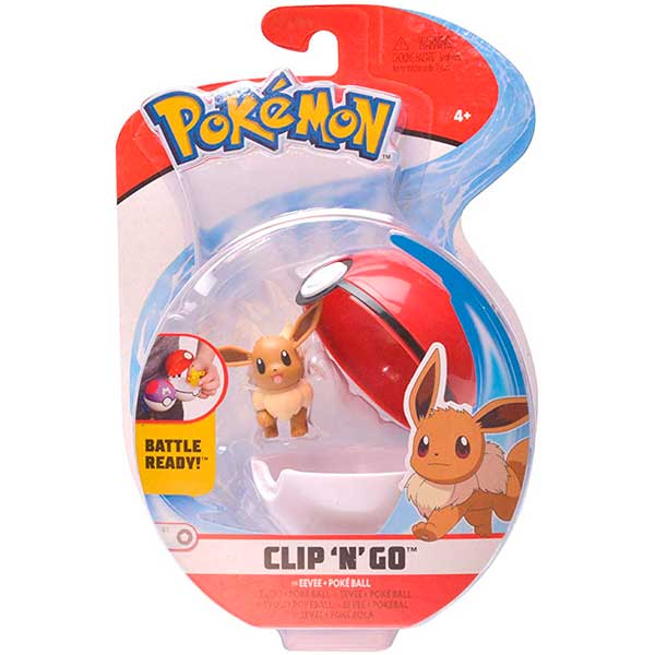 Pokemon Figura Pokeball Clip N'Go Eevee - Imatge 1