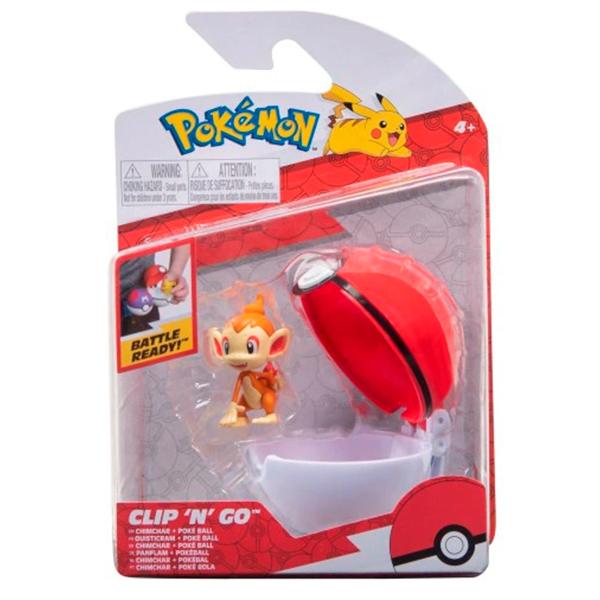 Pokémon Pokeball Clip'n'Go Chimchar - Imagem 1