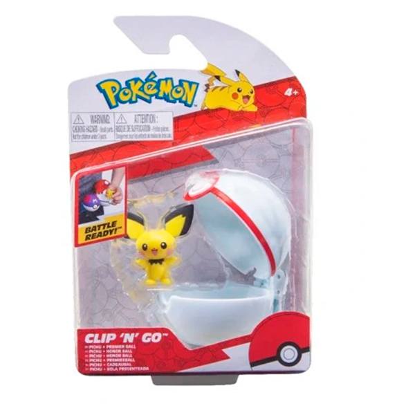 Pokémon Pokeball Clip'n'Go Pichu - Imagen 1