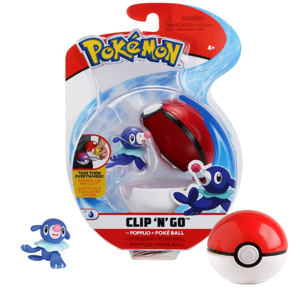 Pokemon Figura Pokeball Clip N'Go Popplio - Imagen 1