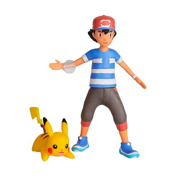 Pokémon Figura Héroe Ash y Pikachu con Mecanismo - Imagen 1