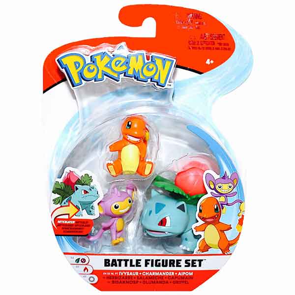 Pokemon Multipack Ivysaur e 2 Figuras - Imagem 1