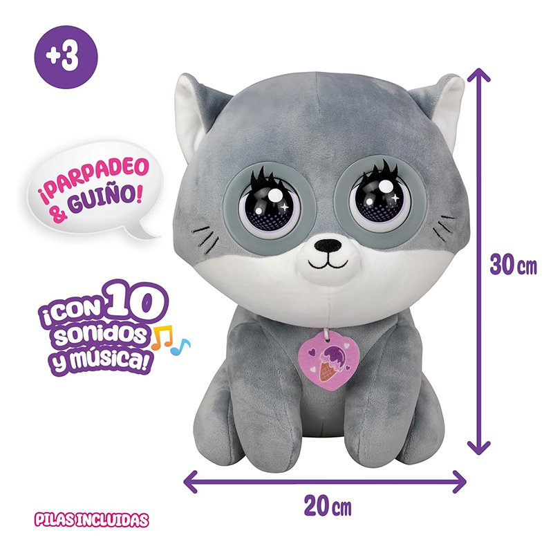 Guiñitos Peluche Gigante Interactivo Gato - Imagen 1
