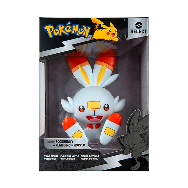Pokémon Figura Scorbunny Vinil 10cm - Imagem 1