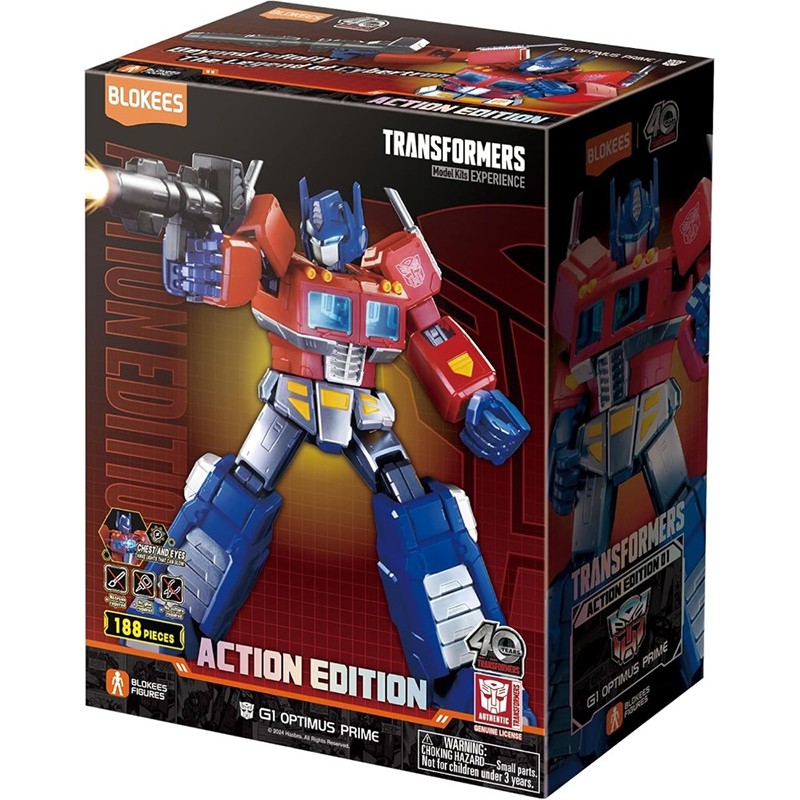 Blokees - Maqueta Figura Transformers Optimus Prime Classic Jet Wing con luces - Imagen 4