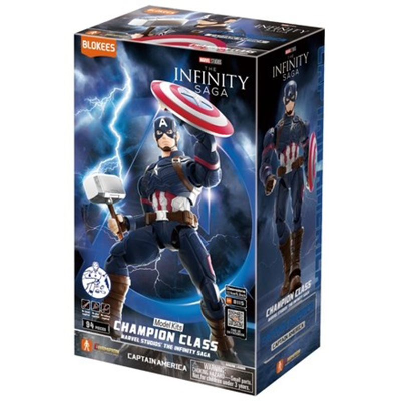 Blokees - Maqueta Figura Capitán América Marvel Champion Class