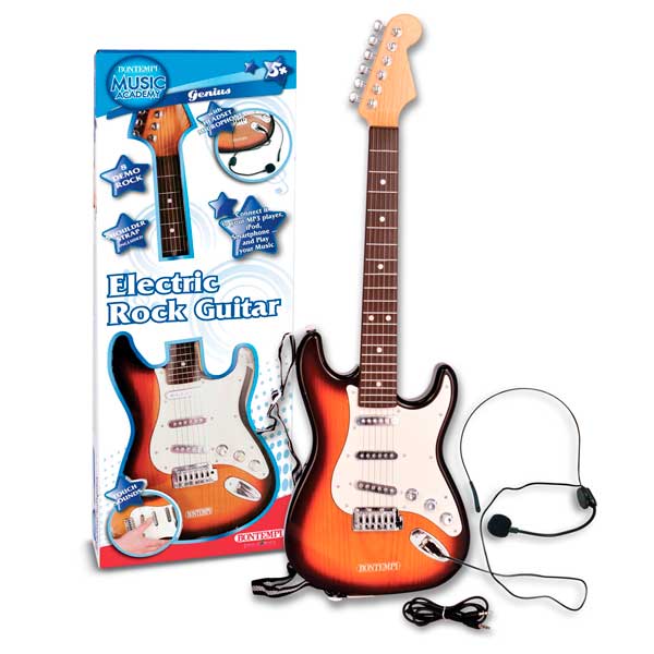Guitarra Eléctrica De Juguete 55 Cm C/micrófono De Pie Bontempi con Ofertas  en Carrefour