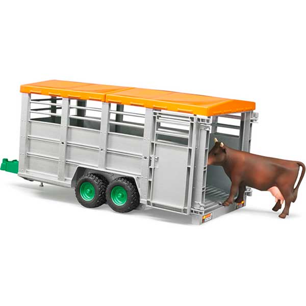 Remolc Transport de Bestiar amb Vaca Bruder - Imatge 1
