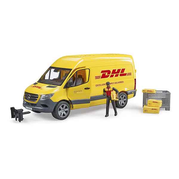 Bruder 2671 MB Sprinter DHL Van com Driver - Imagem 1