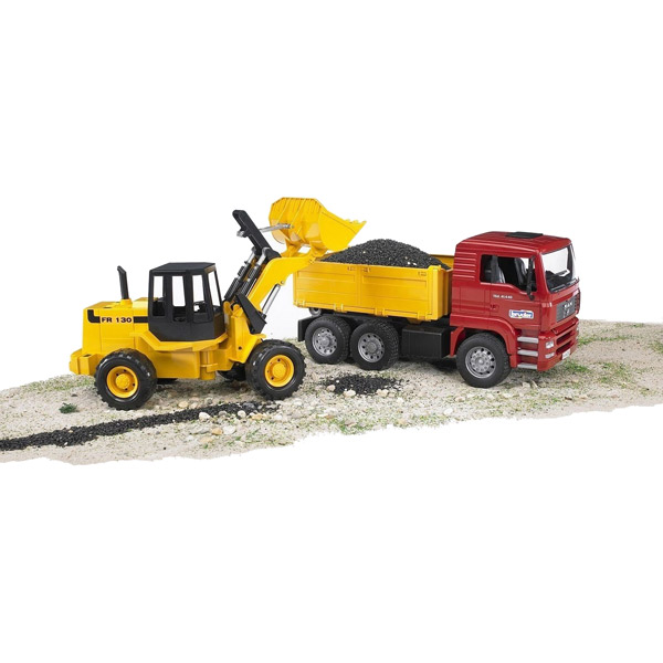 Camion de Obras MAN con Excavadora FR130 - Imagen 1
