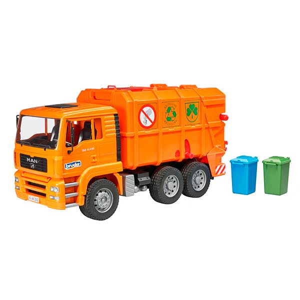 Camio d'Escombraries MAN TGA Taronja Bruder - Imatge 1