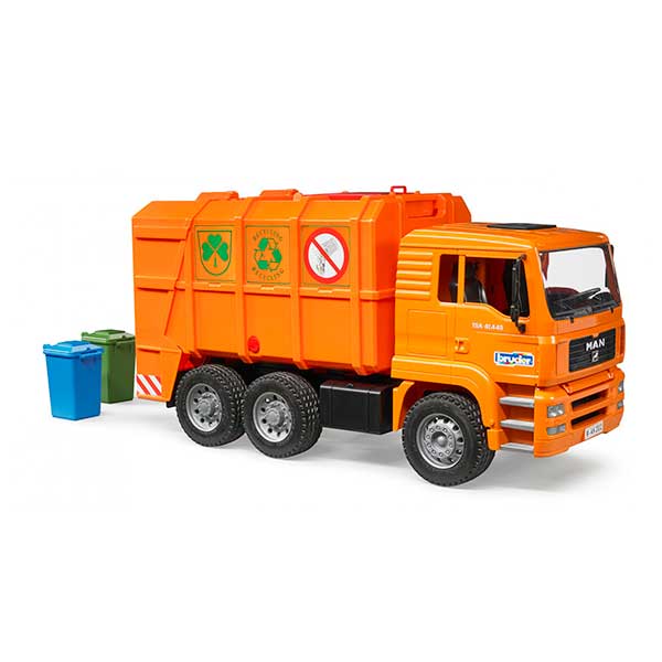 Bruder 2760 Caminhão de Lixo MAN TGA Laranja - Imagem 3
