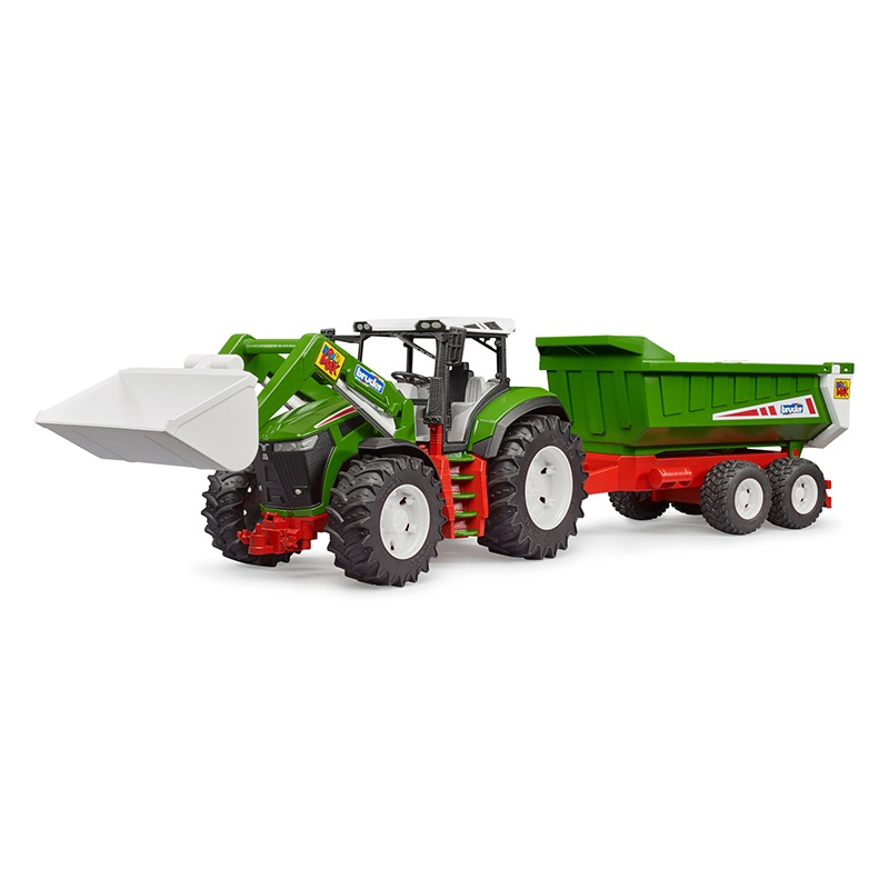 Bruder Roadmax 3452 - Tractor con Pala Frontal y con remolque - Imagen 3