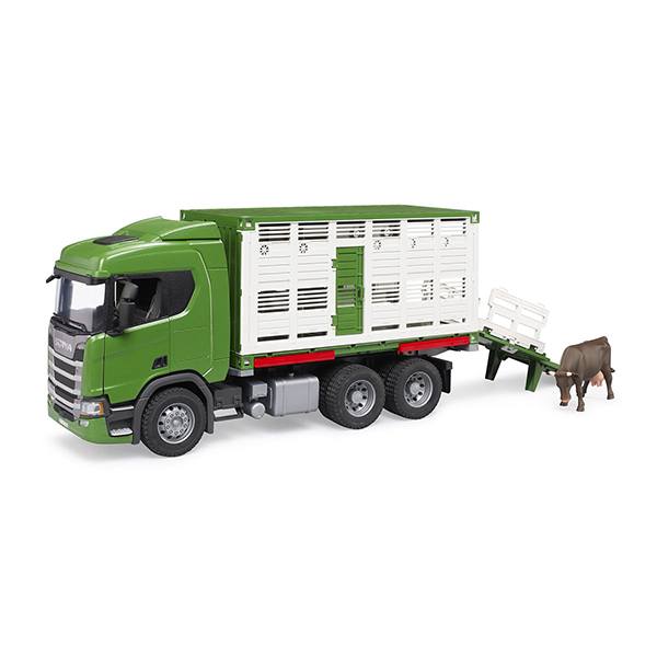 Bruder 3548 Caminhão de transporte de gado Scania 560R com figura - Imagem 1