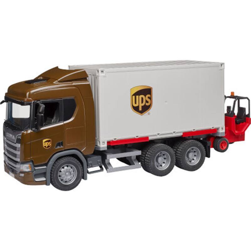 Bruder 3582 - Camión Scania Super 560R UPS con Carretilla - Imagen 1