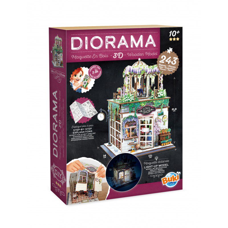 Diorama Floristería 3D