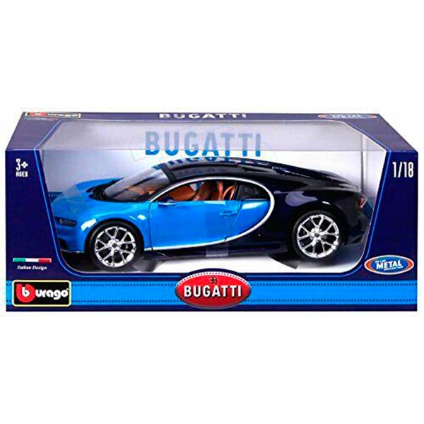 Coche a Escala Bugatti Chiron Azul 1:18 - Imatge 1