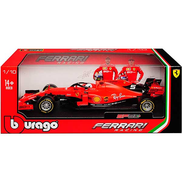 Burago Coche Ferrari Racing SF90 2019 1:18 - Imagen 3