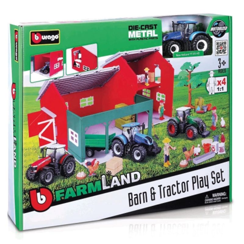 Burago Fazenda Playset com Trator - Imagem 1