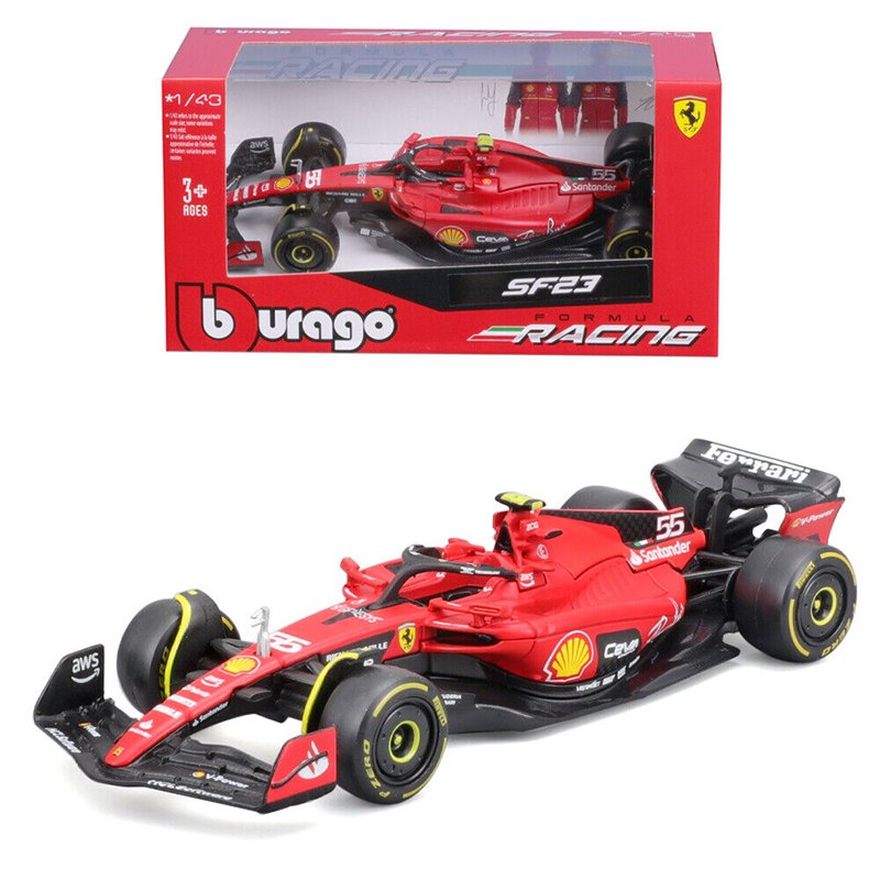 Burago Carro Ferrari F1 SF-23 Carlos Sainz 1:43