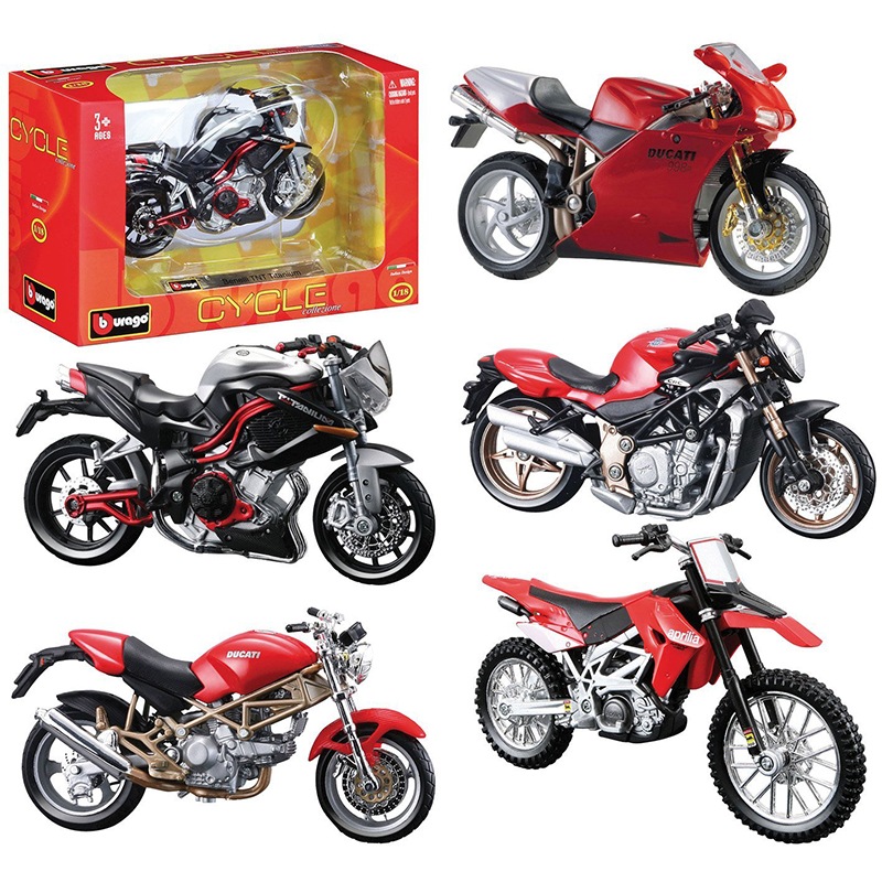 Burago Motocicleta em Escala Italia 1:18 - Imagem 1