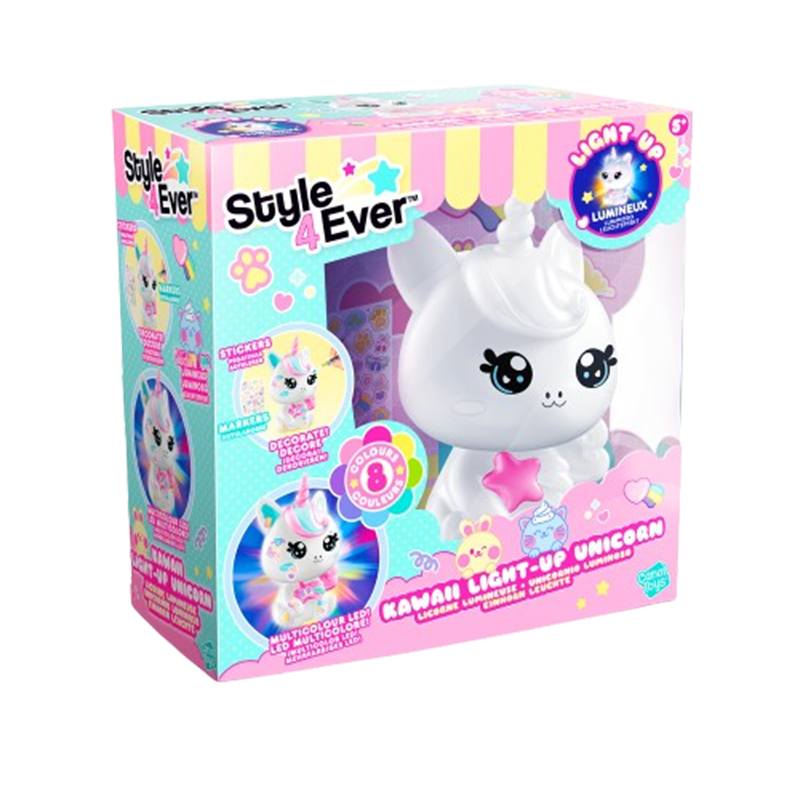 Style4Ever Unicornio DIY Kawaii con Luz
