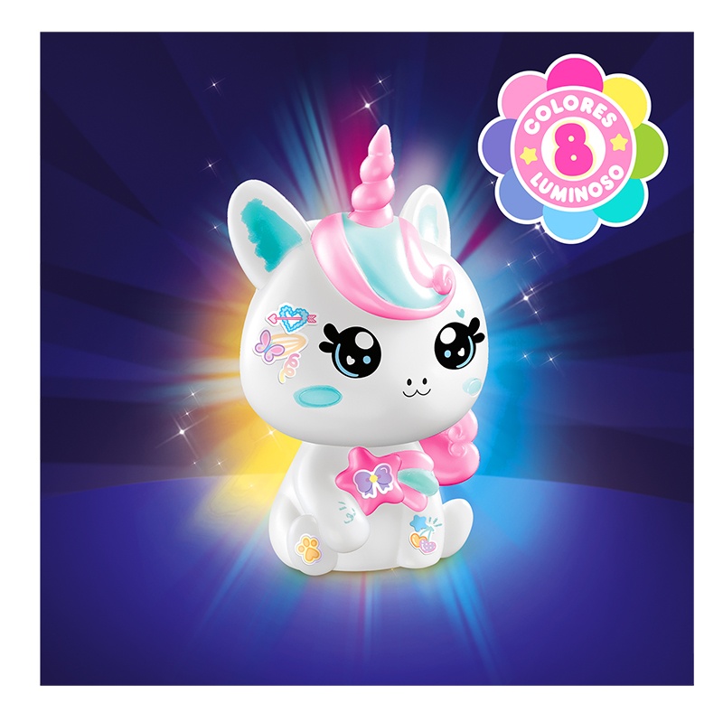 Style4Ever Unicornio DIY Kawaii con Luz - Imagen 5