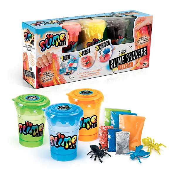 Pack 3 Slime Shakers Creepy Insect - Imagen 1