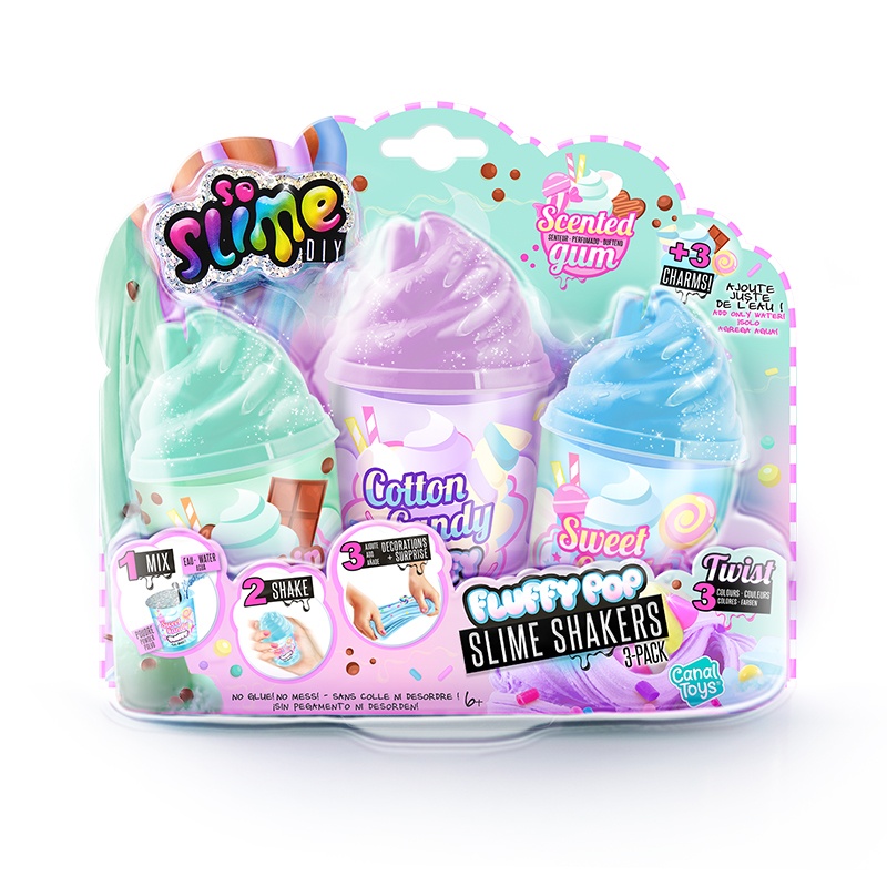 So Slime Fluffy Pop Slime Shakers Pack 3