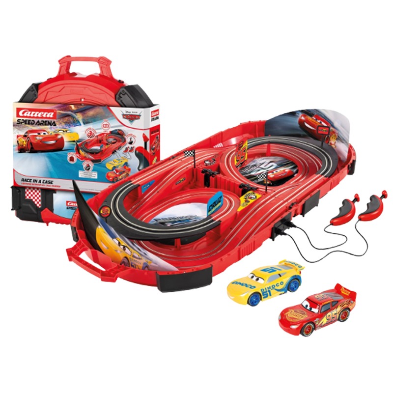 Disney Cars Carrera Circuito Speed Arena - Maletín transportable - Imagen 1