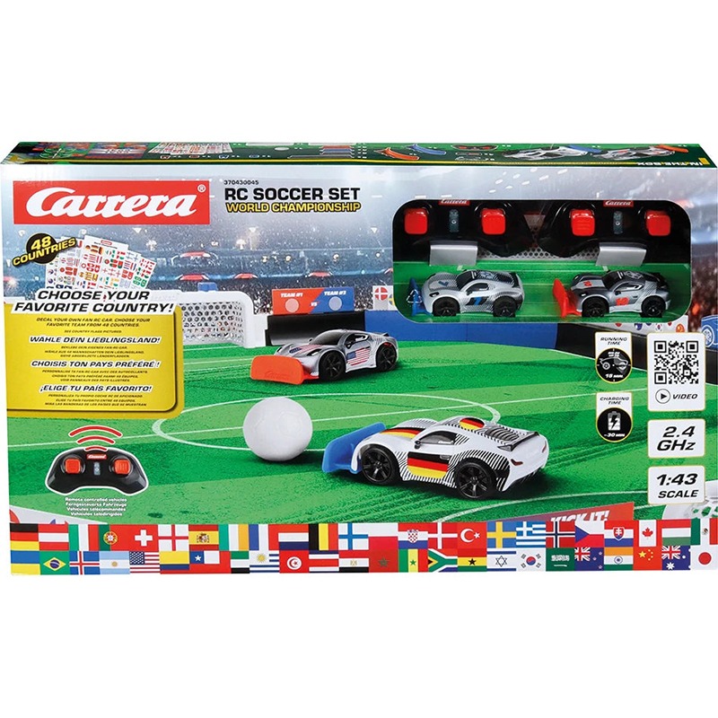 Circuito Coches RC Fútbol Set Campeonato del Mundo