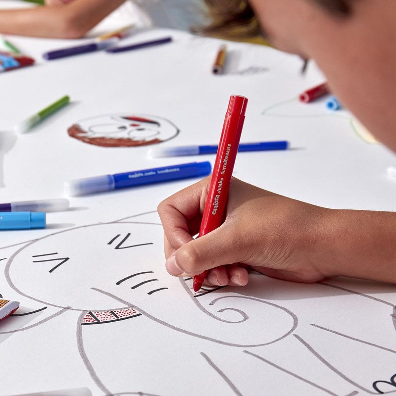 Carioca Caixa Premium 30 Marcadores Ponta Maxi Jumbo - Imagem 3