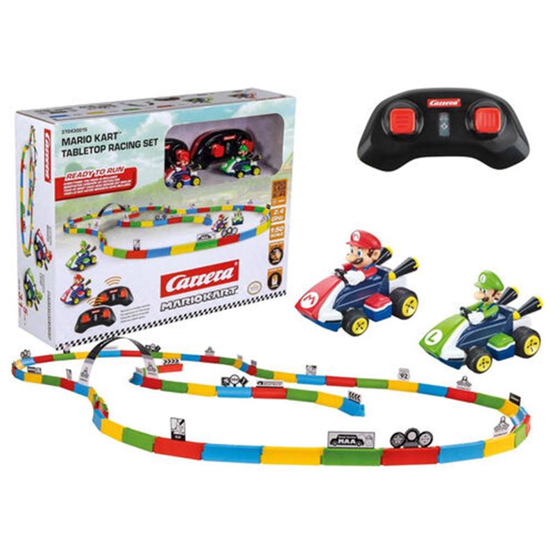 Mario Kart Circuito com Carros RC Mario Kart e Luigi