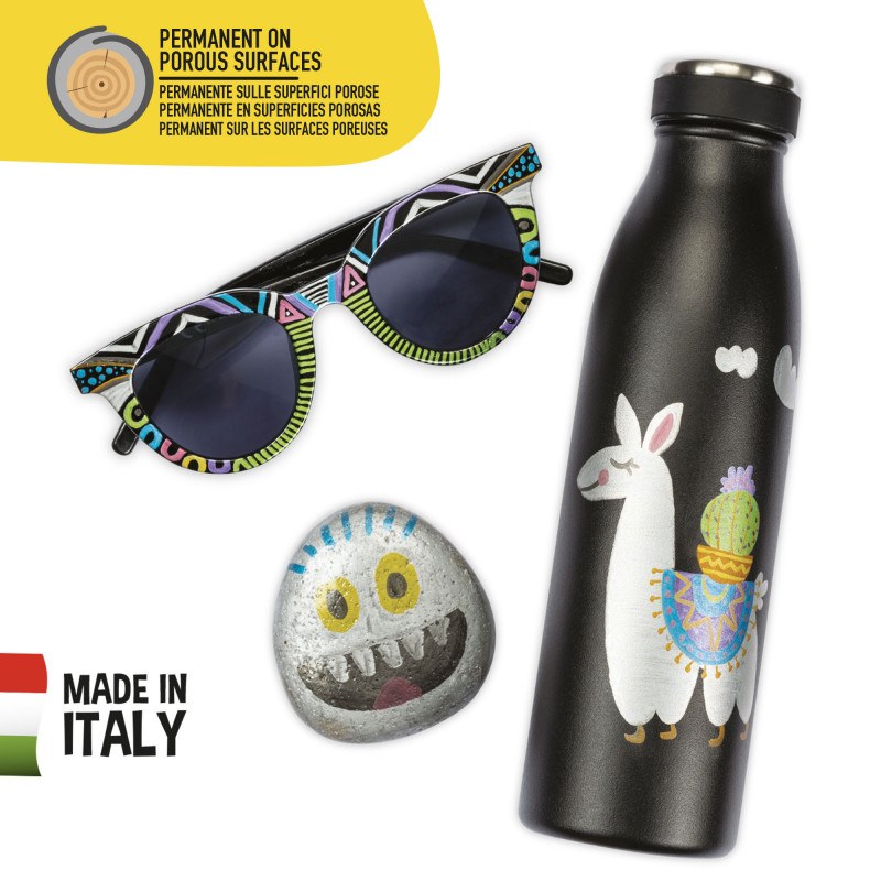 Carioca Caixa 6 Marcadores Metálicos Ponta Maxi - Imagem 1