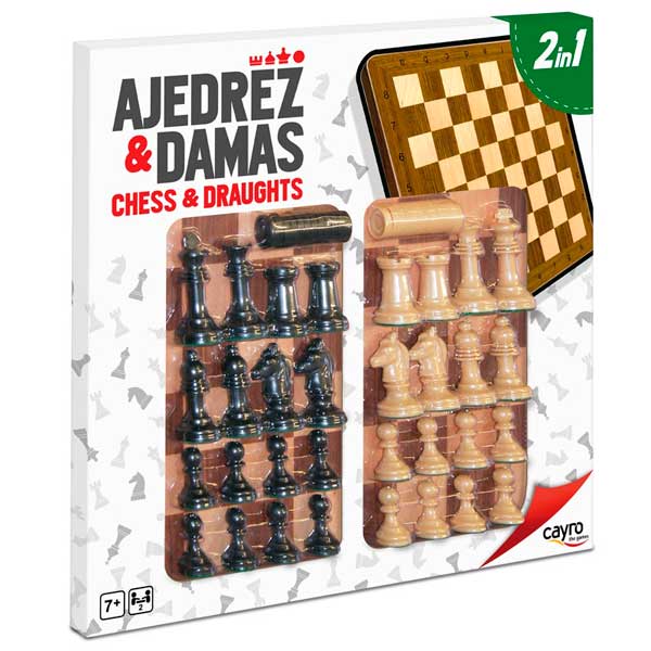 Tauler Escacs-Dames i Accessoris 40x40cms - Imatge 1