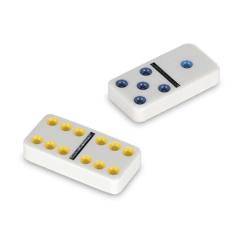 Dominó Doble 6 Colores Caja Metal - Imagen 1