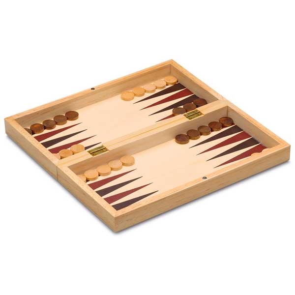 Conjunto 3 en 1 Xadrez-Damas-Backgammon de Madeira - Imagem 3